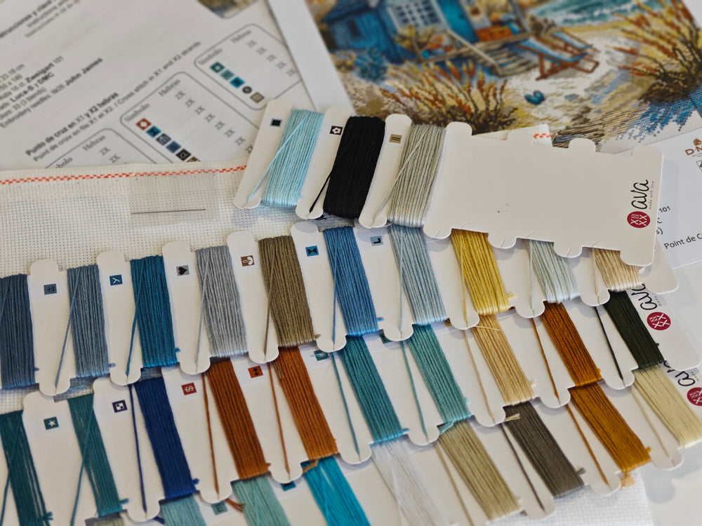 Kit de point de croix - "Notre plage" Punto y Arte (AVA), article P067