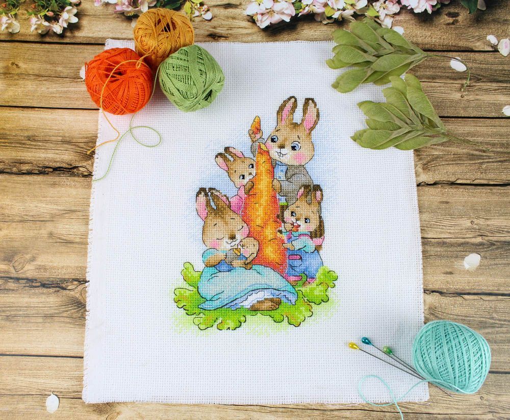 Kit de point de croix "En pique-nique" SM-766 MP Studia