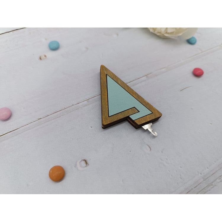 Enfile-aiguille triangulaire turquoise KF070/3