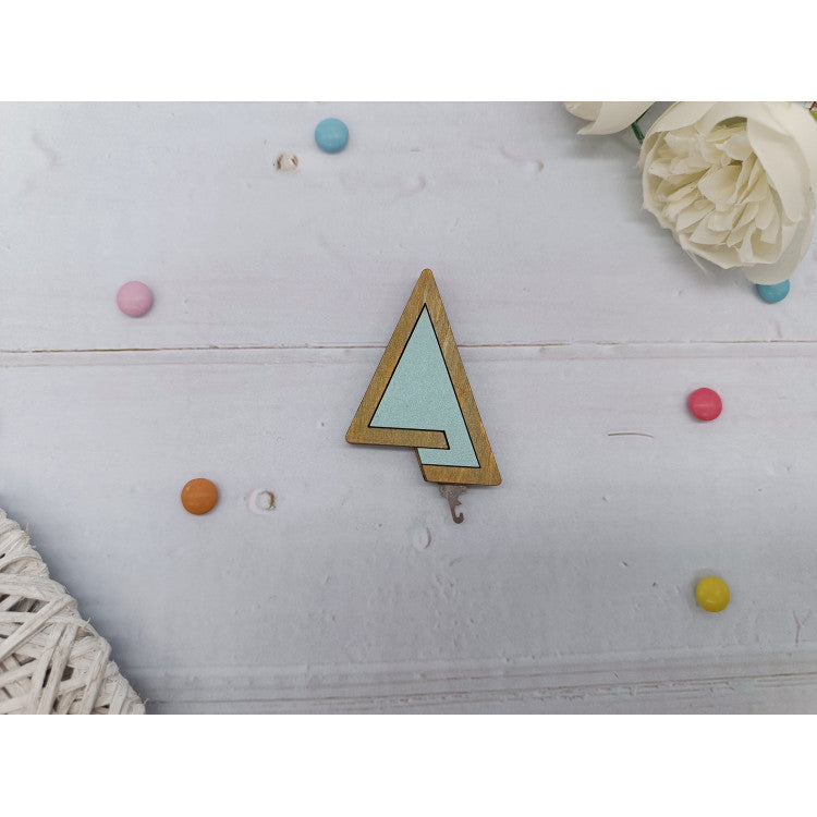 Enfile-aiguille triangulaire turquoise KF070/3