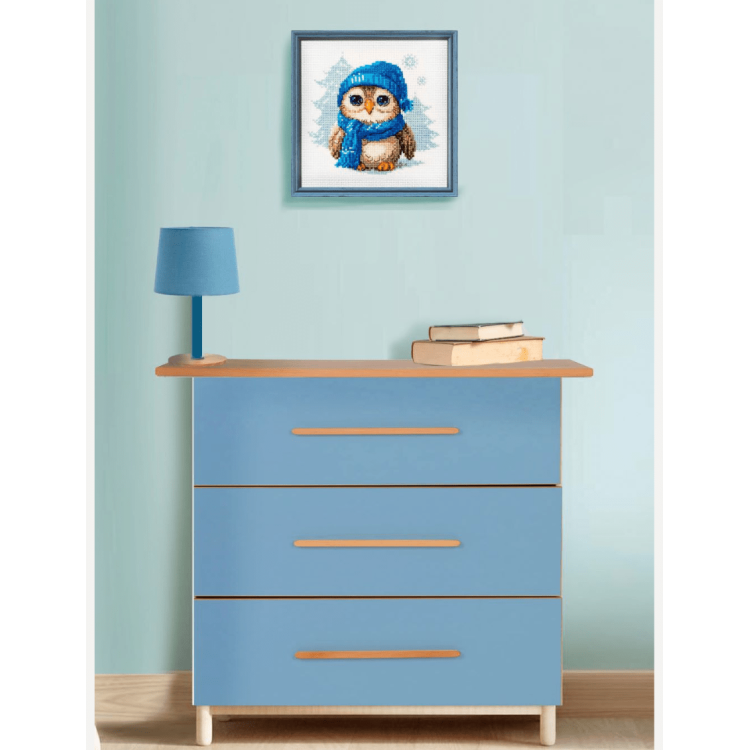 Kit de point de croix « Chouette câline » – Riolis A1019