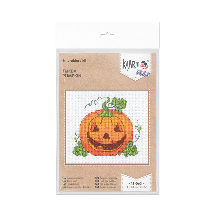 Kit de Punto de Cruz KLART 12-063 – Pumpkin