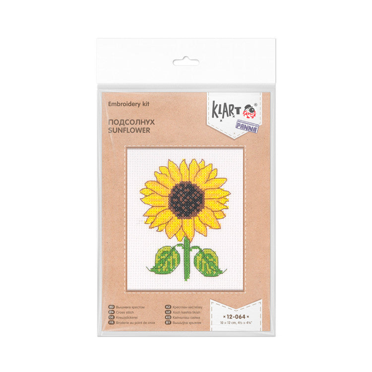 Kit de Punto de Cruz KLART 12-064 – Sunflower