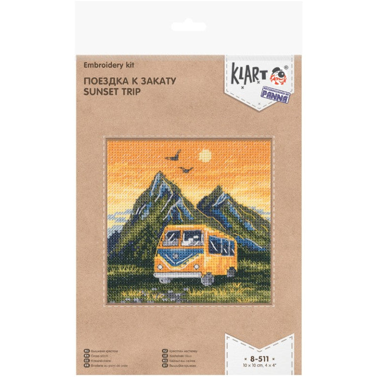 Klart cross stitch kit - "Journey to the Sunset" KL8-511