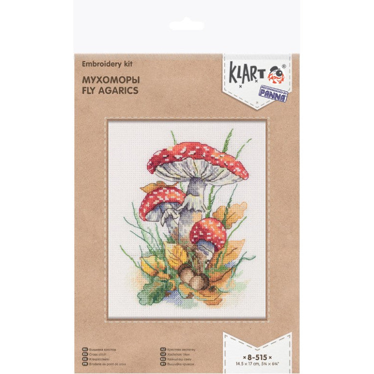 Klart cross stitch kit - "Magical Amanitas" KL8-515