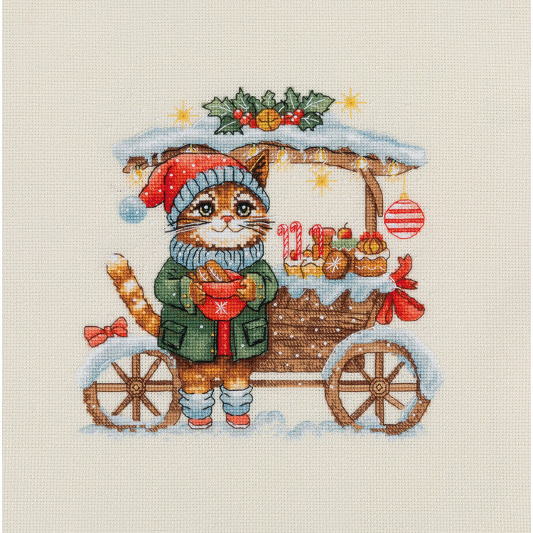 Kit de Punto de Cruz KLART 8-578 – Candy Cart