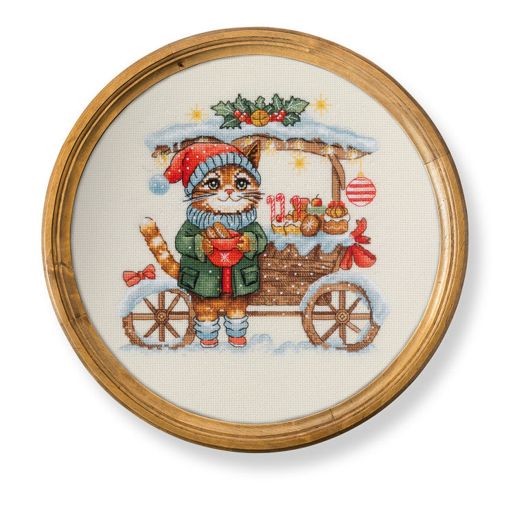 Kit de Punto de Cruz KLART 8-578 – Candy Cart