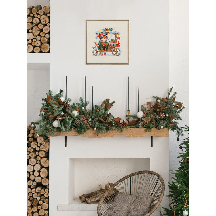 Kit de Punto de Cruz KLART 8-578 – Candy Cart