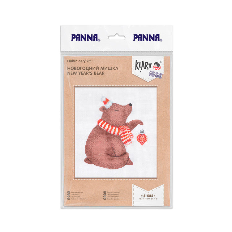 Kit de Punto de Cruz KLART 8-585 – New Year’s Bear