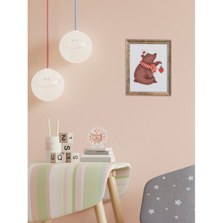 Kit de Punto de Cruz KLART 8-585 – New Year’s Bear