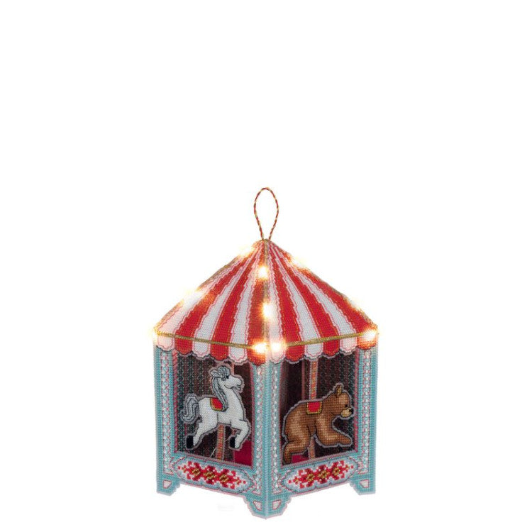 Cross stitch kit PANNA Toy Carousel PIG-7354 decorative 3D carousel