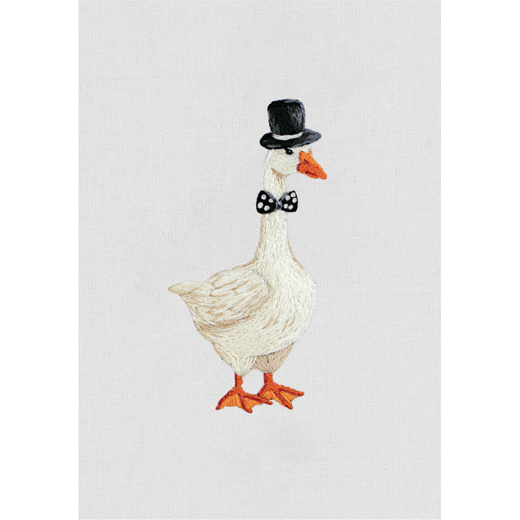 PANNA Traditional Embroidery Kit "Goose in a Top Hat" PJK-2317
