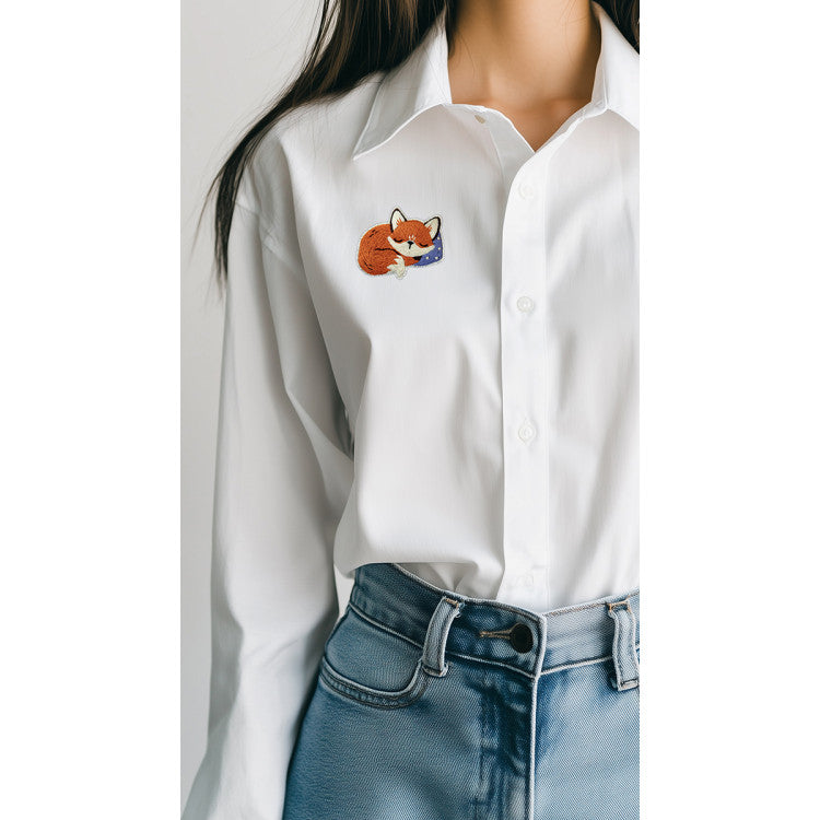 PANNA Embroidery Kit "Brooch. Sleeping Fox" PJK-2344