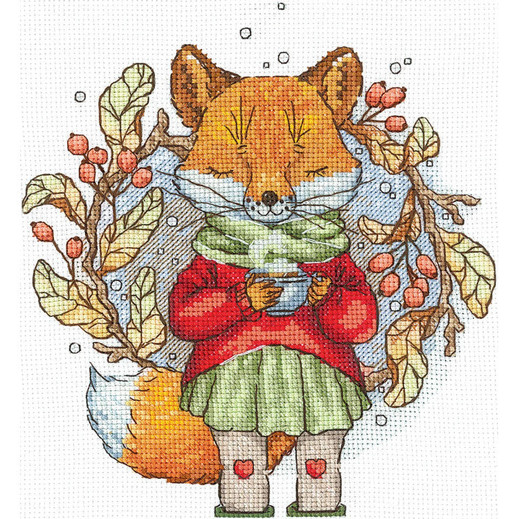 Cross Stitch Kit "Autumn Tea" Andriana SANO-32 – Fox Embroidery