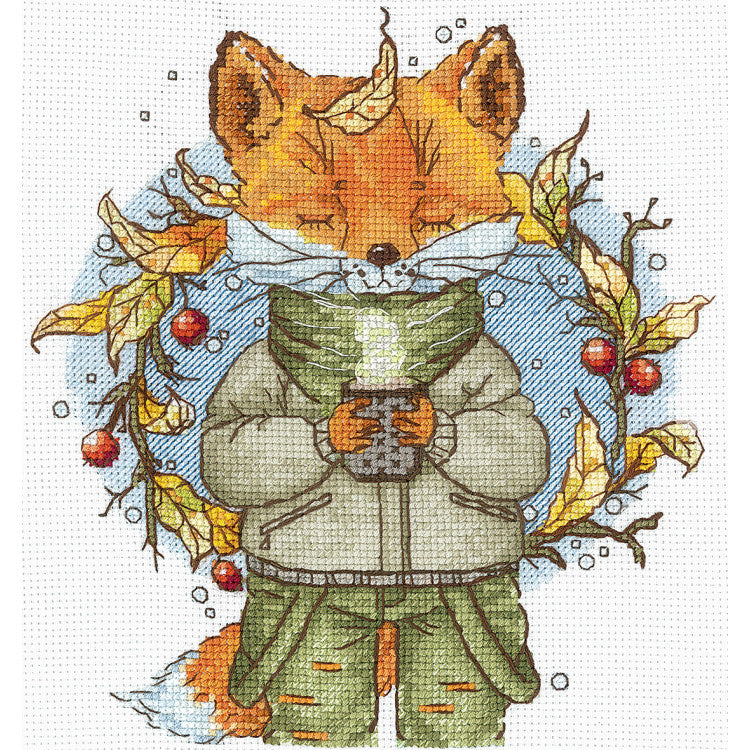 Cross Stitch Kit "Autumn Coffee" - Andriana SANO-33