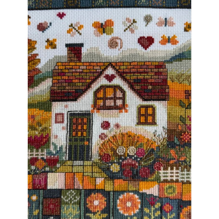 Cross Stitch Kit "Autumn Patterns" Andriana SANO-36 - Decorative Autumn Landscape 32x27 cm Aida 16 ct