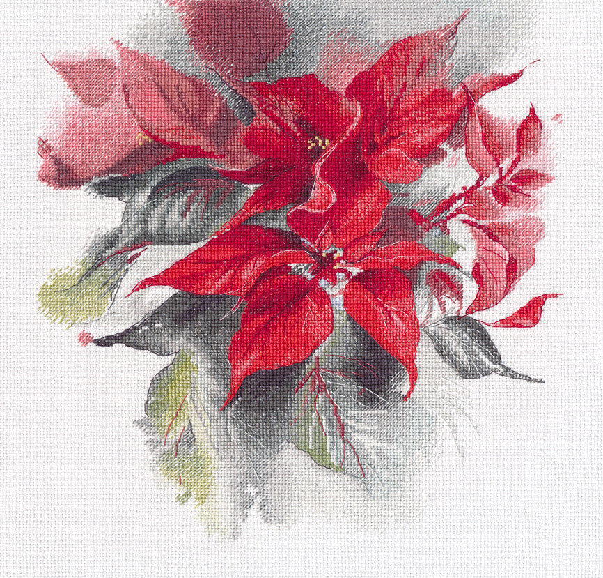 Cross Stitch Kit "Poinsettia" S1670