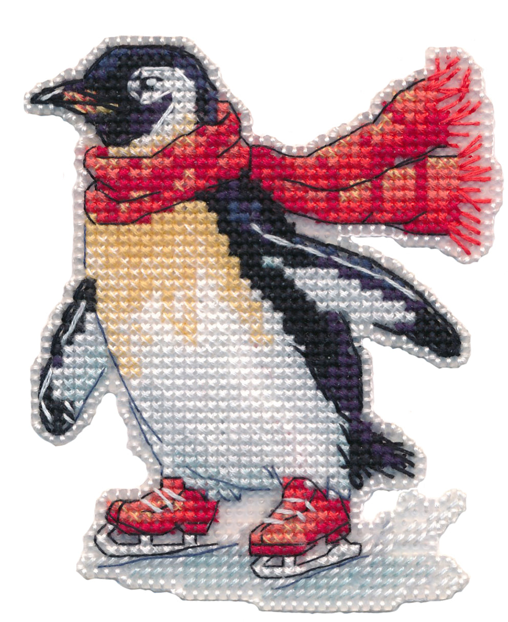 Kit de punto de cruz imán Oven “En la pista de patinaje” 1717