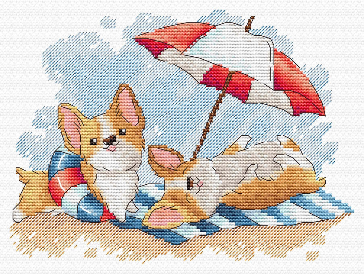 Kit de Punto de Cruz MP Studia SM-777 – Beach Holiday