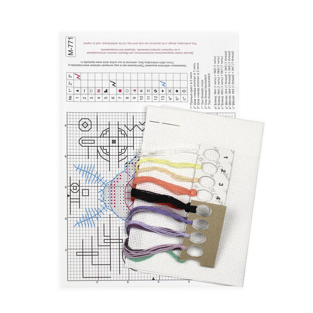 Kit de point de croix "Hawkmoth. Steampunk" SM-771 par MP Studia