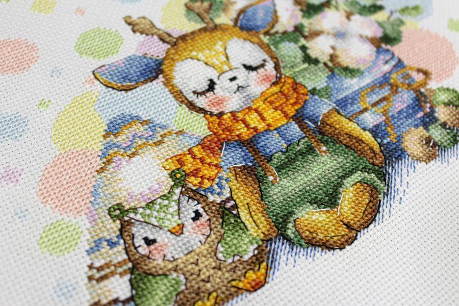 Kit de point de croix « Jouet préféré » SNV-834 par MP Studia