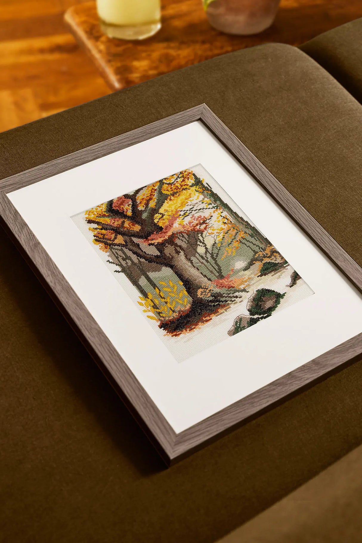 DMC "Autumn Landscape" cross stitch kit by Marie-Dominique Procureur