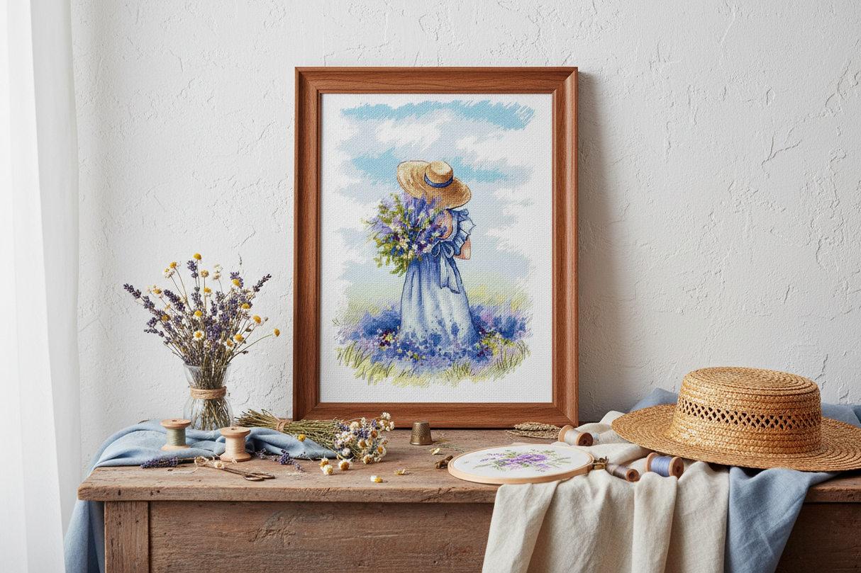 Cross stitch kit "Lavender walk" SNV-847 MP Studia