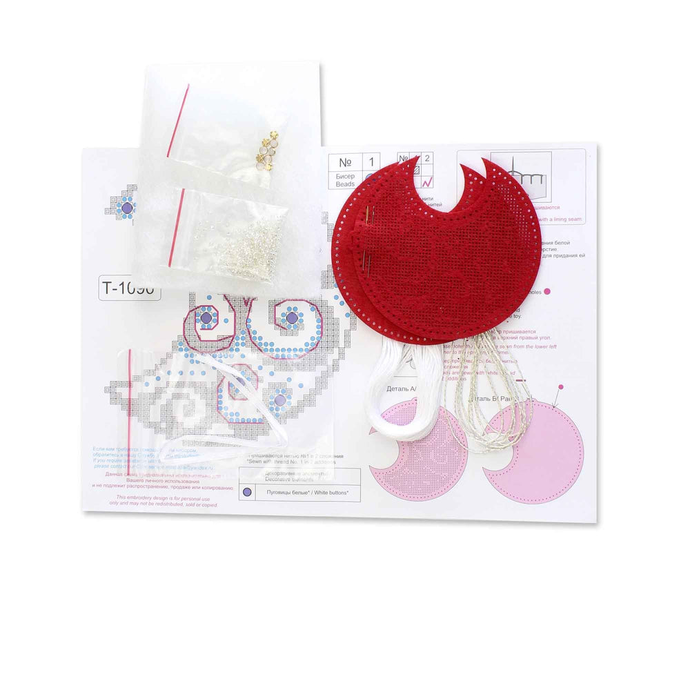 Kit de point de croix "Motifs de givre. Lune" ST-1090 MP Studia