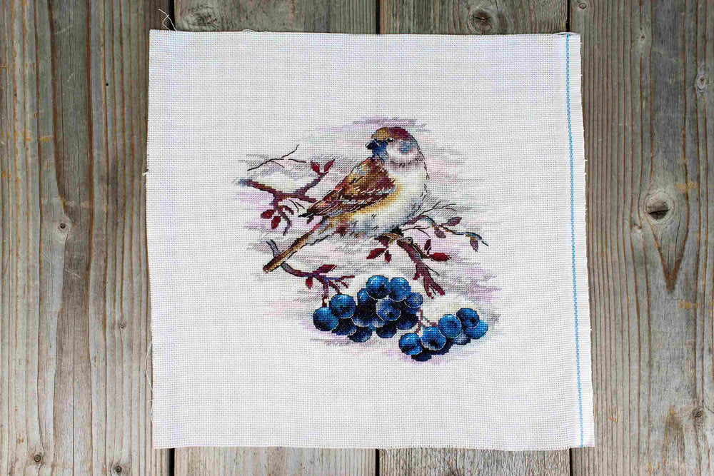 Moineau agile – Kit de point de croix MP Studia SNV-920