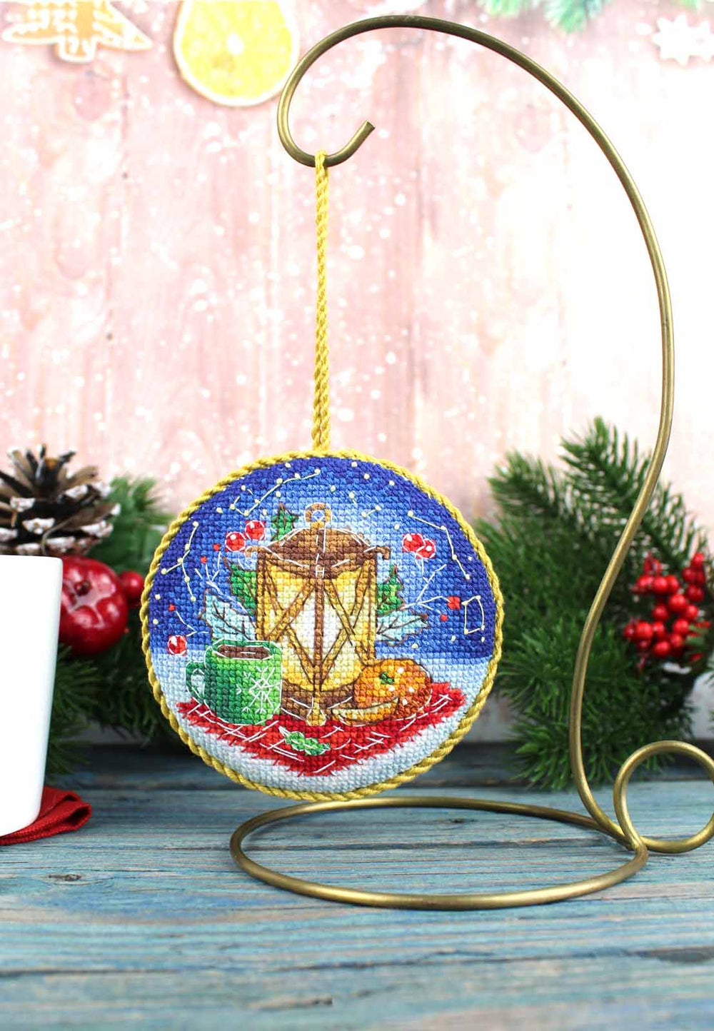 Kit de Punto de Cruz MP Studia SNV-904 – Lantern. Pinkeep