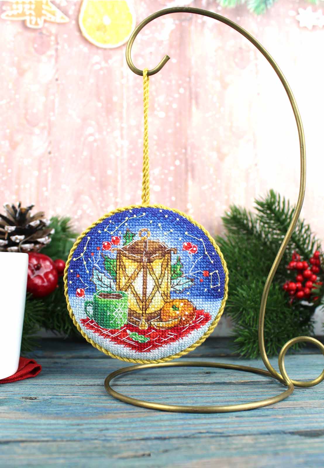 Kit de Punto de Cruz MP Studia SNV-904 – Lantern. Pinkeep