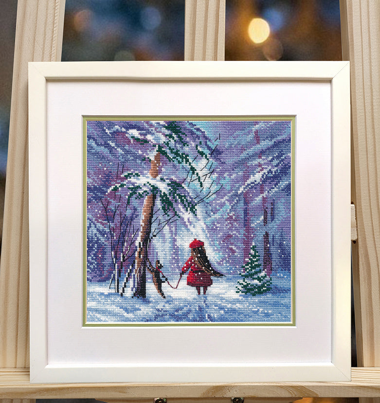 Conte d'hiver – Kit de point de croix 1663 Four