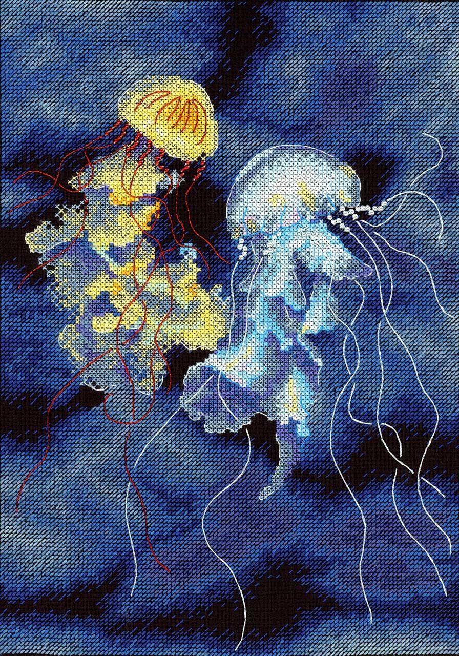 Magie sous-marine – Kit de broderie au point de croix MP Studia SNV-887