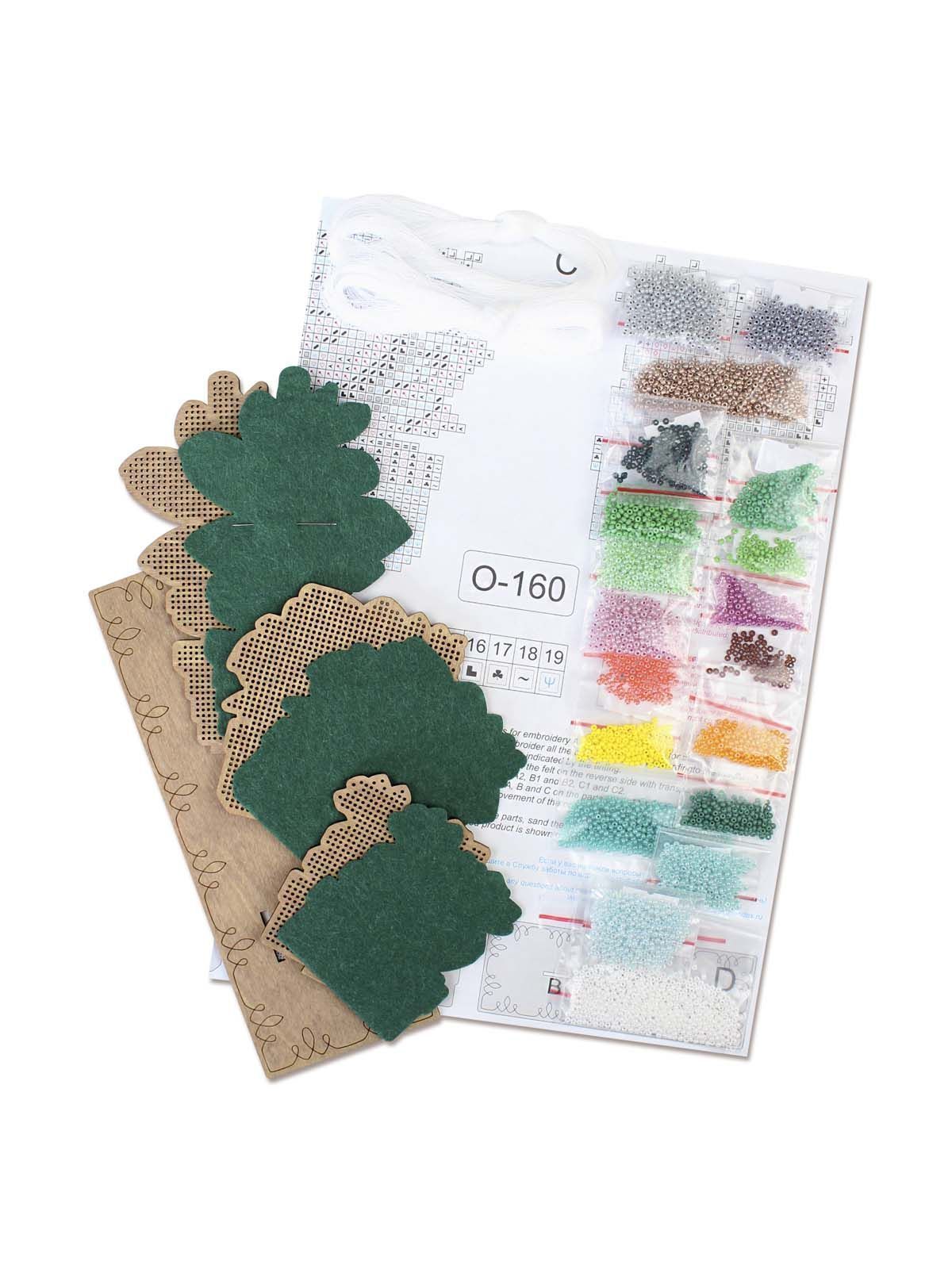 Kit avec perles sur base en bois « Succulent Garden » MP Studia SO-160 – Décoration 3D 14×20×7 cm