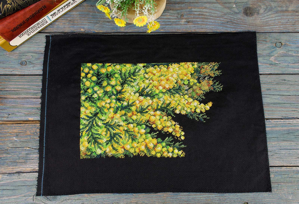 Kit de Punto de Cruz MP Studia SNV-950 – Spring Mimosa