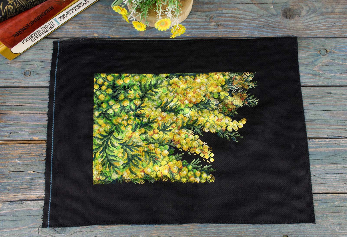 Kit de Punto de Cruz MP Studia SNV-950 – Spring Mimosa