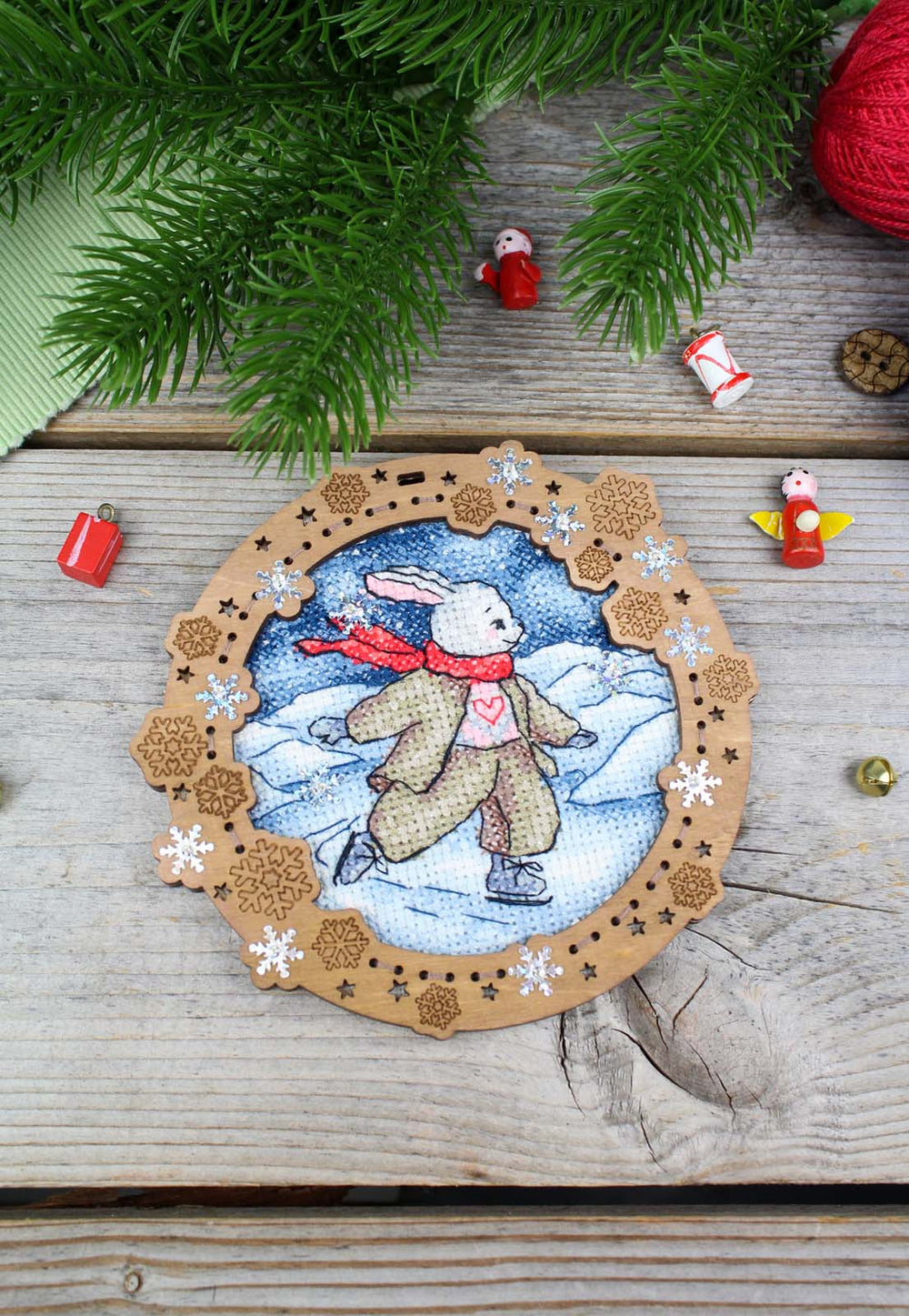 Bordado en madera MP Studia SO-134 – Miniatura “Sobre el hielo del río”