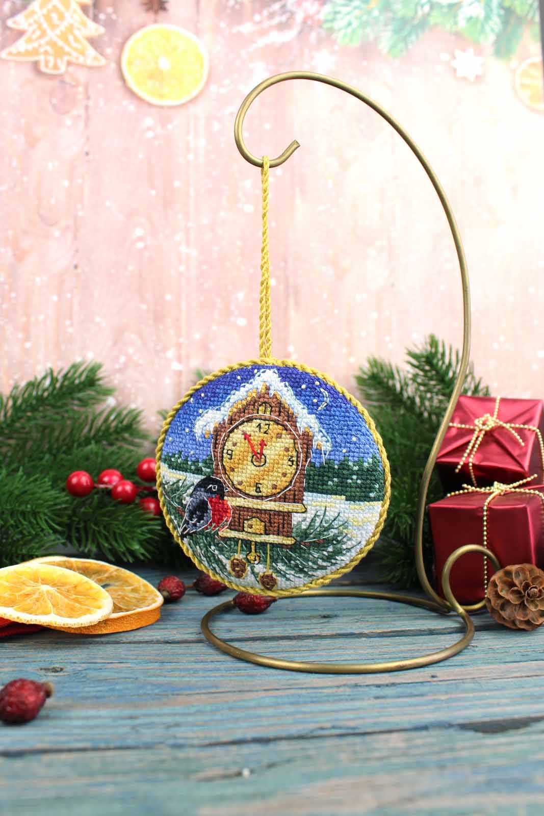 Kit de Punto de Cruz MP Studia SNV-905 – Forest Clock. Pinkeep