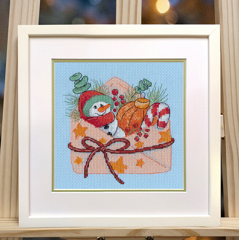Oven Cross Stitch Kit - "New Year's Envelope" (1640)