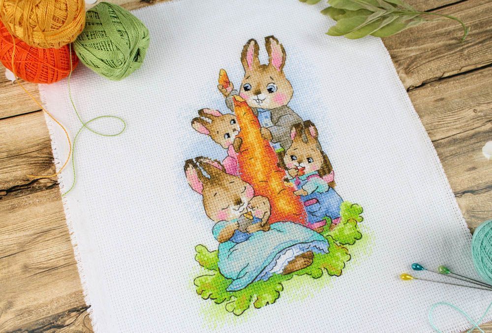 Kit de point de croix "En pique-nique" SM-766 MP Studia