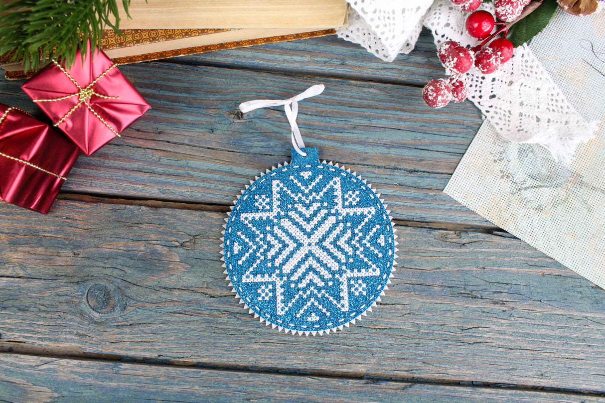 Kit au point de croix "Motif neige" ST-1083 MP Studia