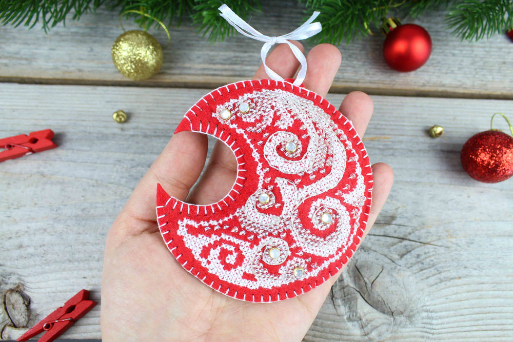 Kit de point de croix "Motifs de givre. Lune" ST-1090 MP Studia