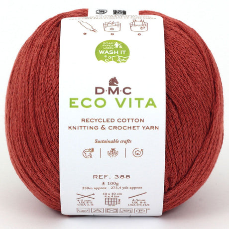 DMC Eco Vita - Hilo de Algodón Reciclado en Tonos Naturales