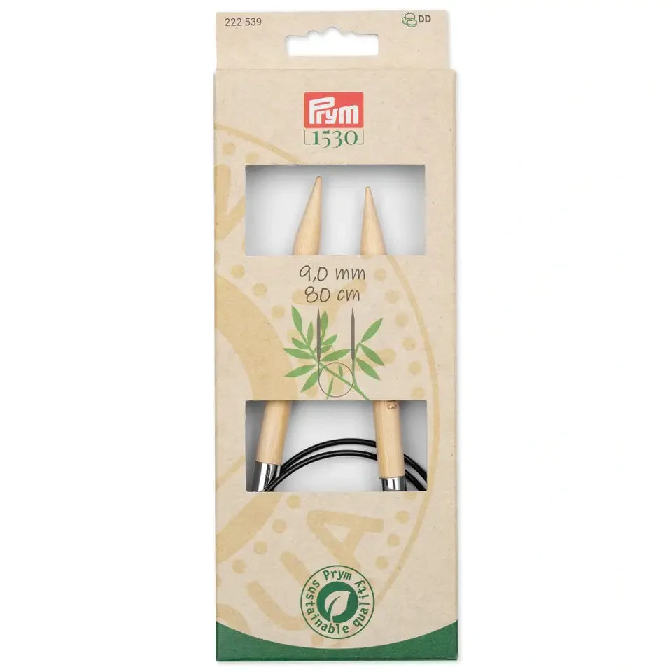 Agujas de Tejer Circulares de Bambú Prym 1530 - Suavidad, Flexibilidad y Sostenibilidad en Cada Punto