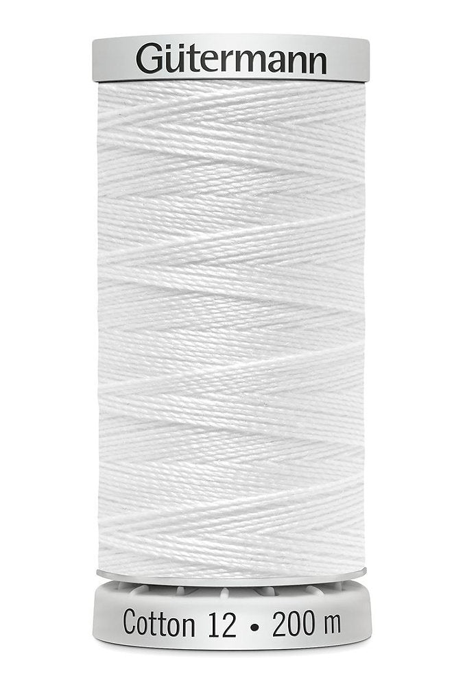 Gütermann Cotton 12 - Hilo de Algodón Sulky para Bordar a Máquina 200m