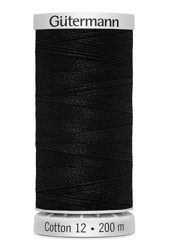 Gütermann Cotton 12 - Hilo de Algodón Sulky para Bordar a Máquina 200m