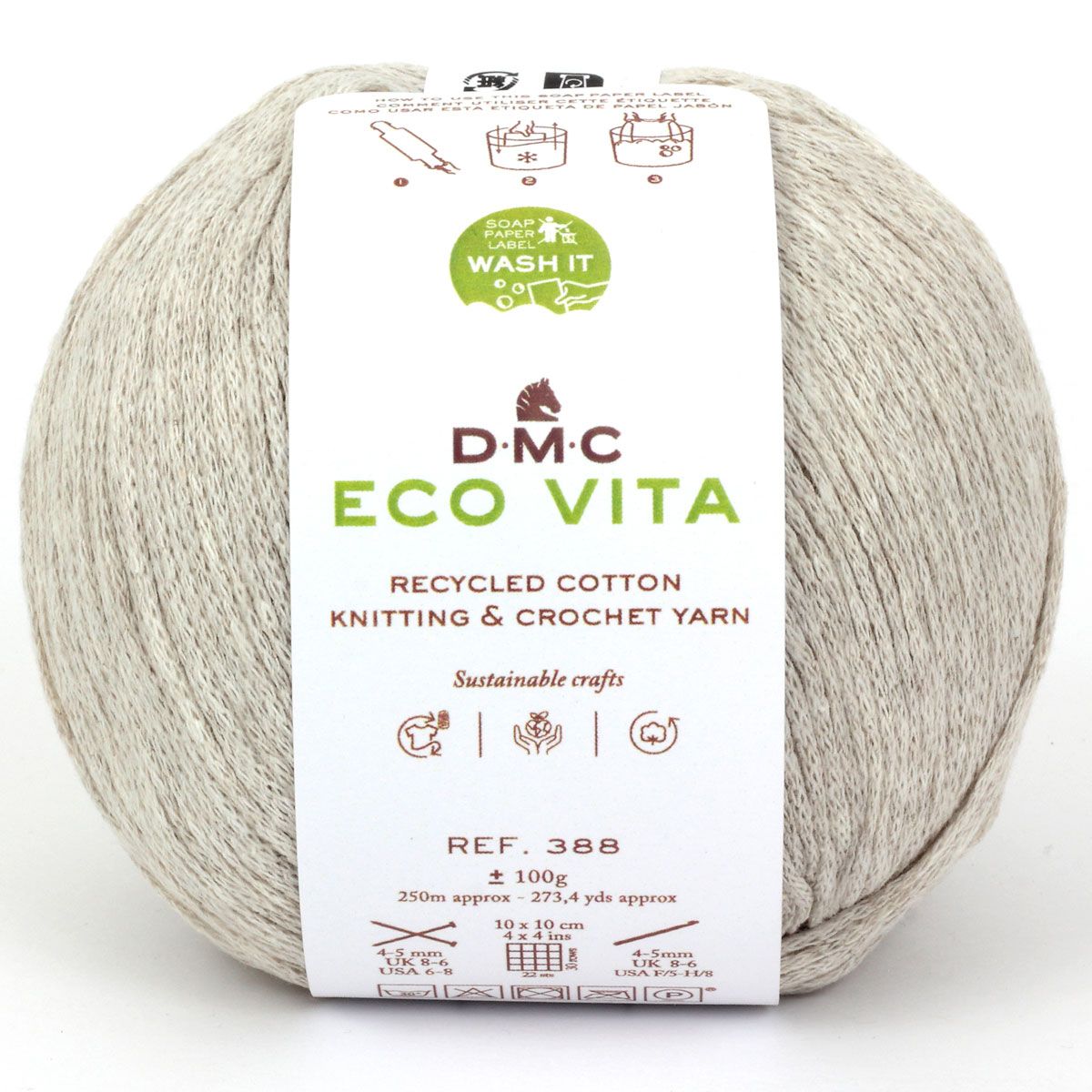 DMC Eco Vita - Recycled Cotton Thread in Natural Tones
