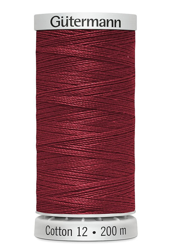 Gütermann Cotton 12 - Hilo de Algodón Sulky para Bordar a Máquina 200m