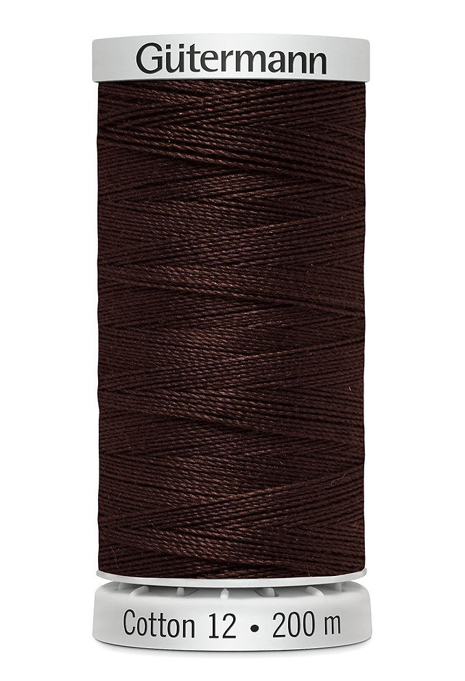 Gütermann Cotton 12 - Hilo de Algodón Sulky para Bordar a Máquina 200m