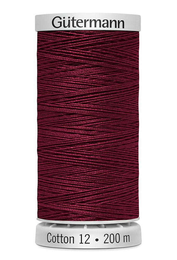 Gütermann Cotton 12 - Hilo de Algodón Sulky para Bordar a Máquina 200m